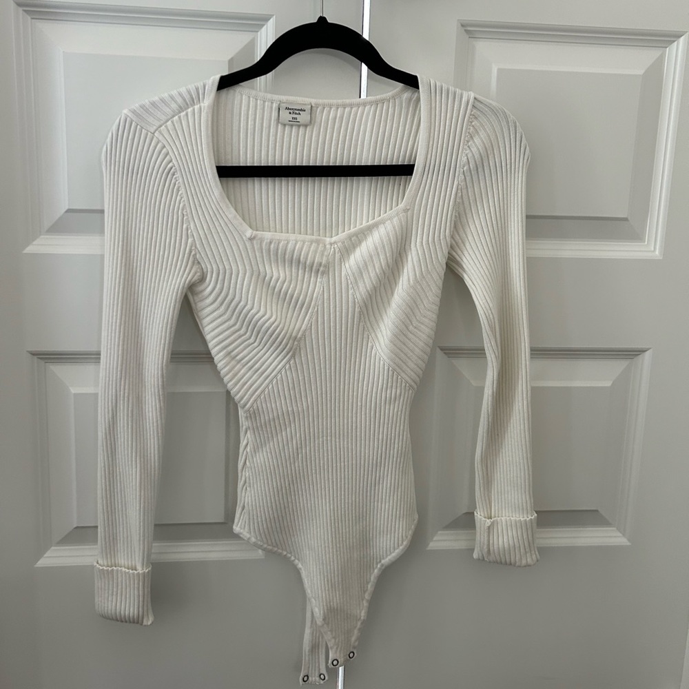 Long-sleeve sweater bodysuit